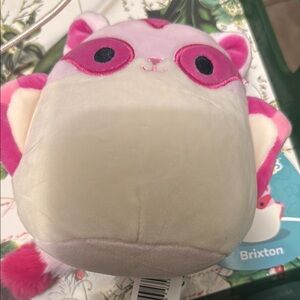Brixton Pink and White Plush Toy by Squishmallow